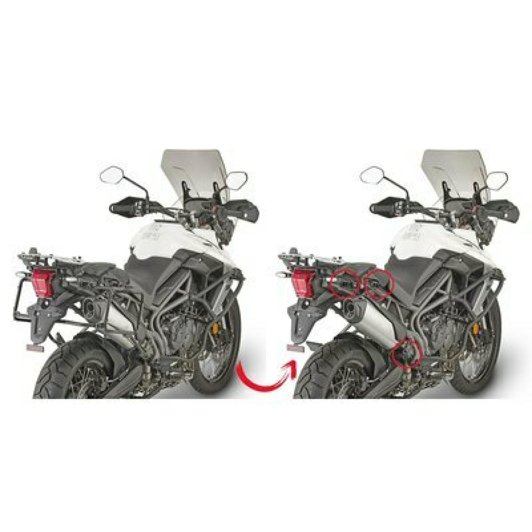 Support valise rapide Givi Triumph tiger 800/XC/XR 18