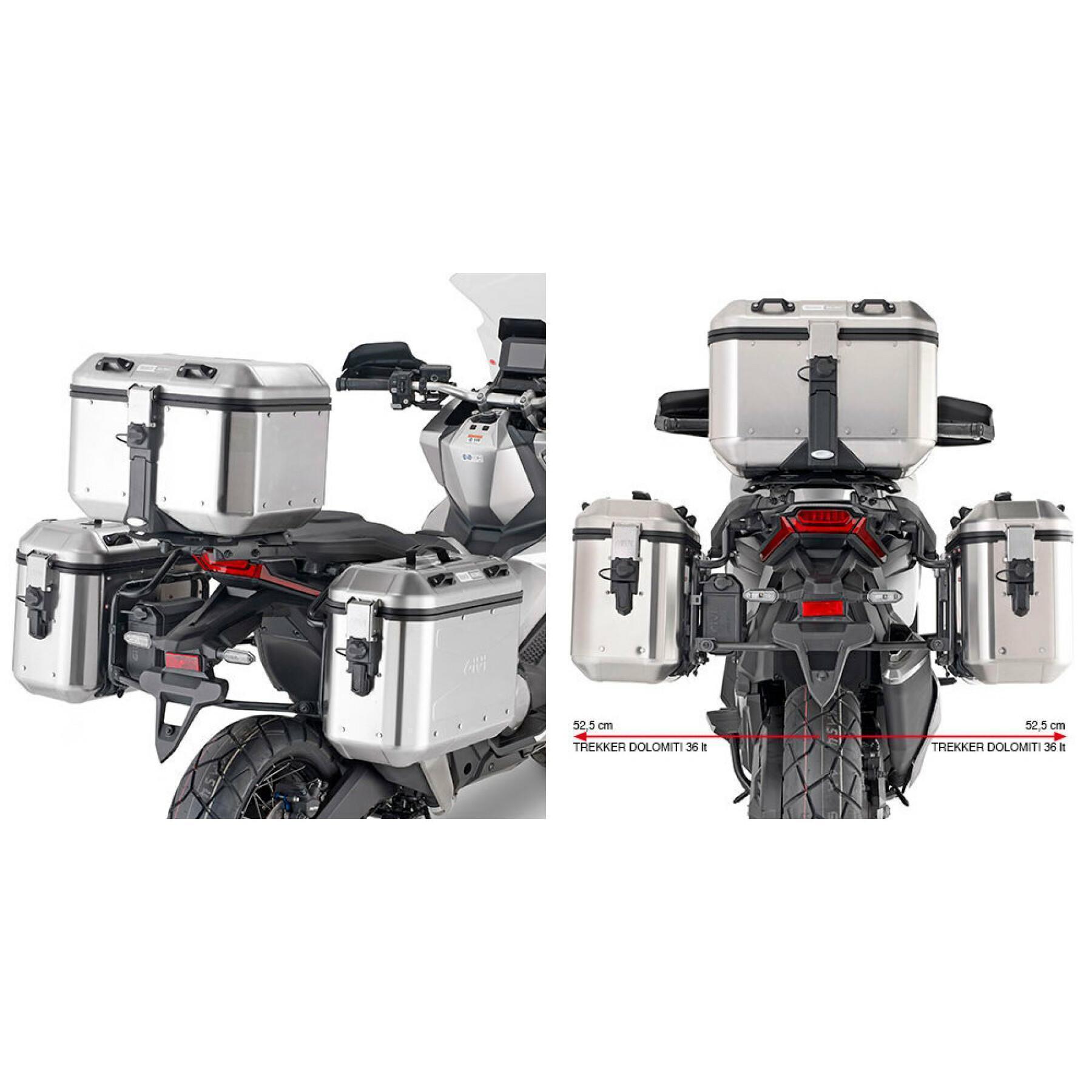 Support valises latérales moto Givi Monokey Honda X-Adv 750 21