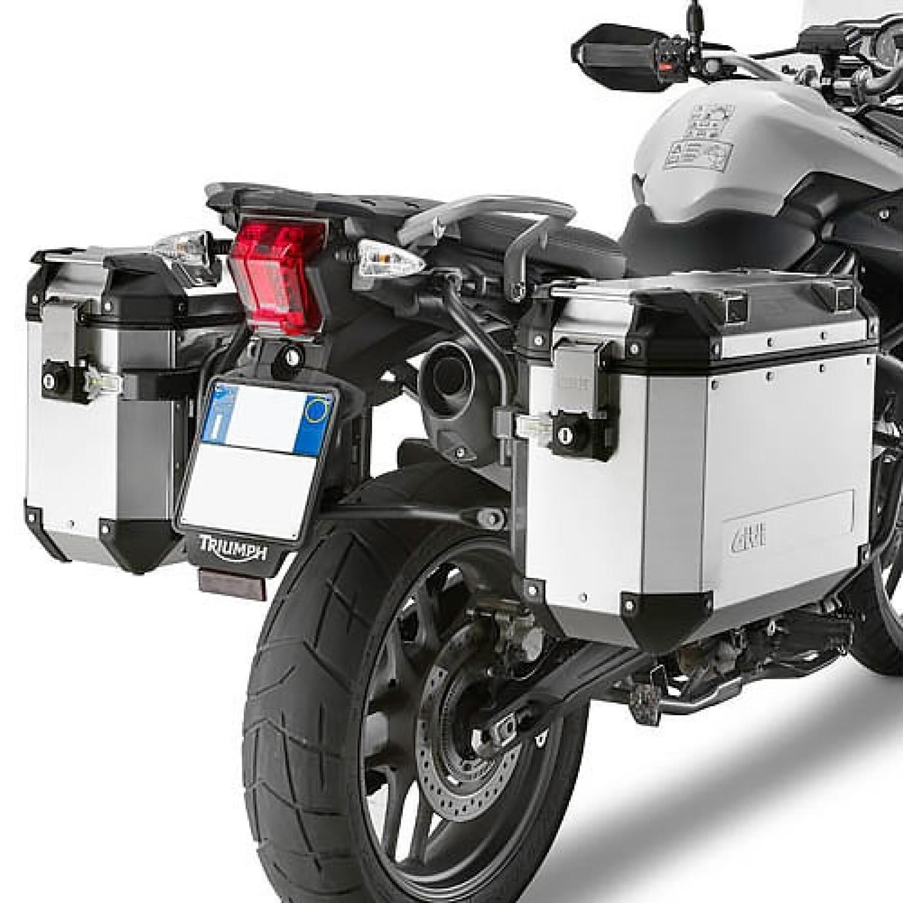 Support valises latérales moto Givi Monokey Cam-Side Triumph Tiger 800/800 Xc/800 Xr (11 À 17)